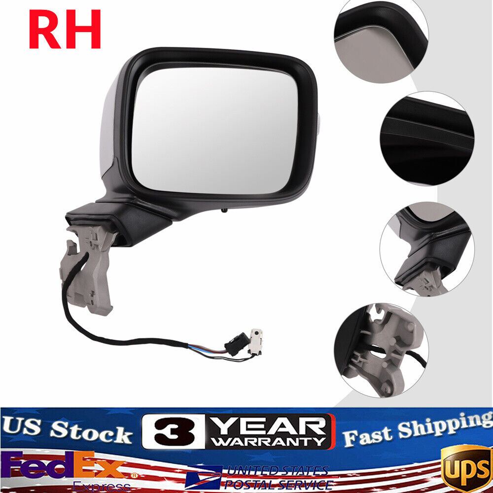 Silver Mirror Passenger Right Side for 2015 2016-2021 Jeep Renegade Adjustable