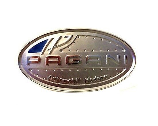 Early Pagani Zonda Bonnet Hood Ornament Badge Emblem Brass Chrome