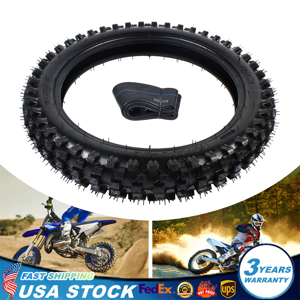 70/100-19 Front Tire+Tube Set For Most Dirt Pit Bikes 50CC-150CC US
