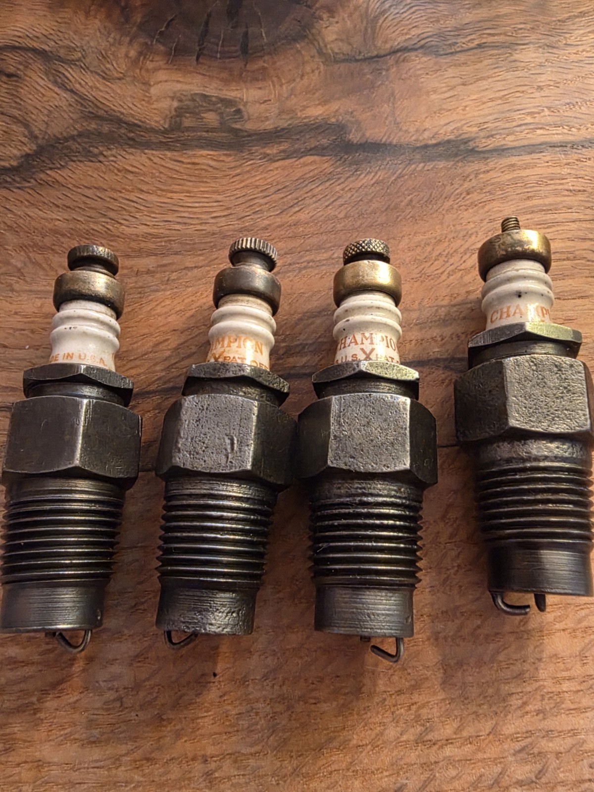 ChampionX spark  Plugs Set Of 4.Good Used Condition. Ford Model T /Hit And Miss