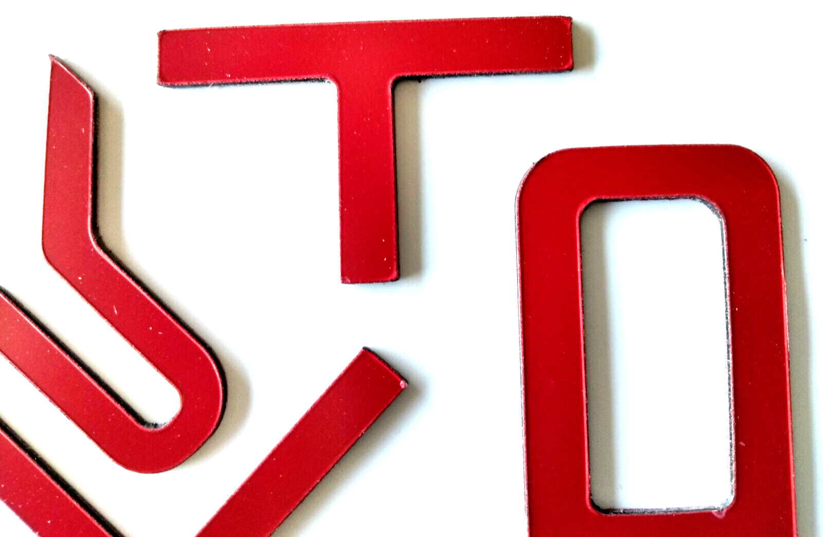 RED ABS PLASTIC UPPER GRILLE TRD LETTERS FOR TOYOTA TUNDRA 2022-2026 US MADE