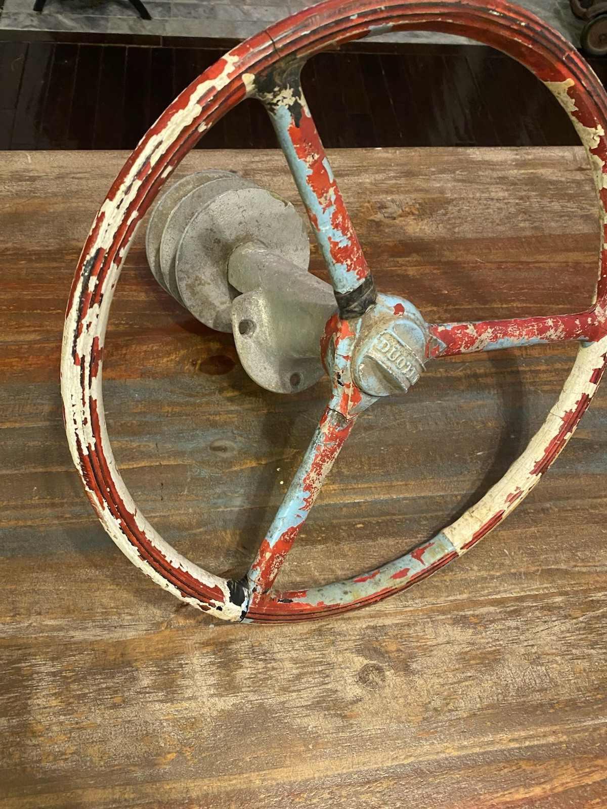 Vintage Duotrol 15 Inch Boat Steering Wheel Gear Bezel Vintage Duotrol 15 Inch Boat Steering Wheel Gear Bezel