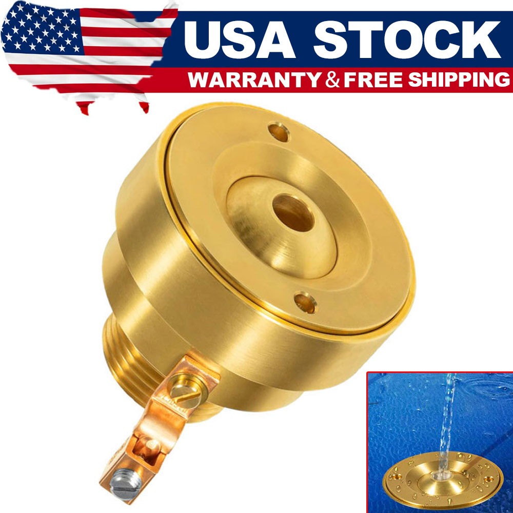 1PCS Swimming Pool Spa Brass Deck Jet Fountains Crown Nozzle with Grounding Lug