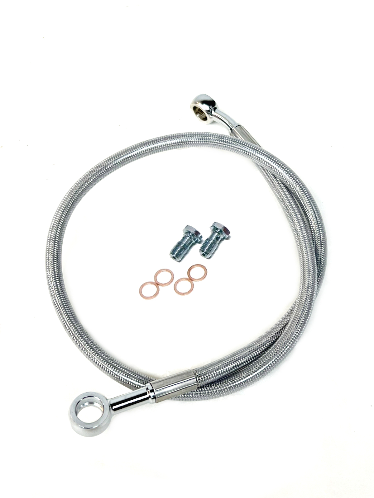 Streamline Steel Braided Rear Brake Line Stock Length Clear Banshee 350 YFZ350