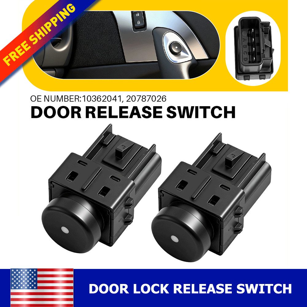 2x For 2005-2013 C6 Corvette GM Interior Door Release Switch Button 10362041 NEW