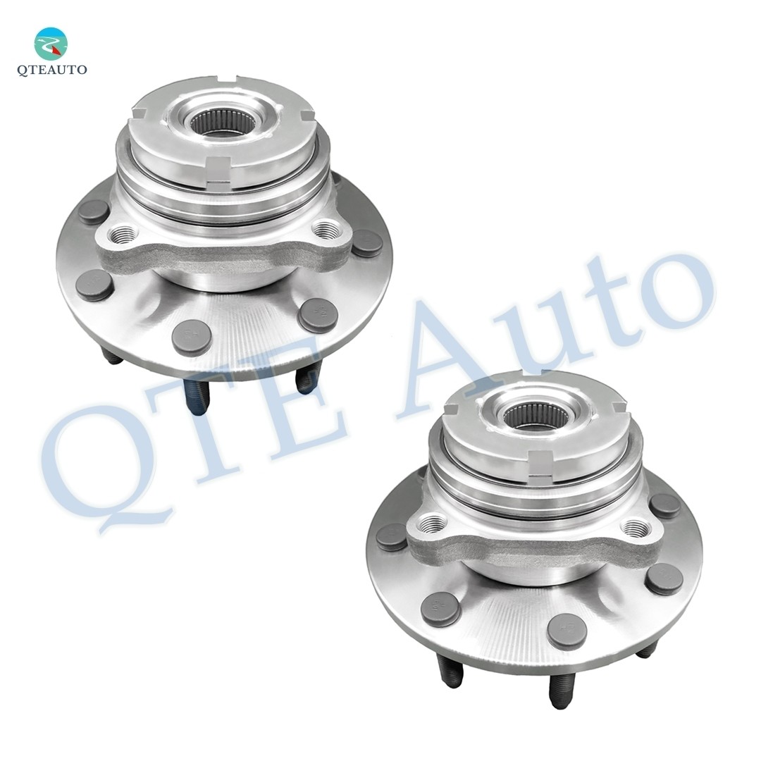 Pair of 2 Front Wheel Hub Bearing Assembly For 1999 Ford F-350 Super Duty 4WD