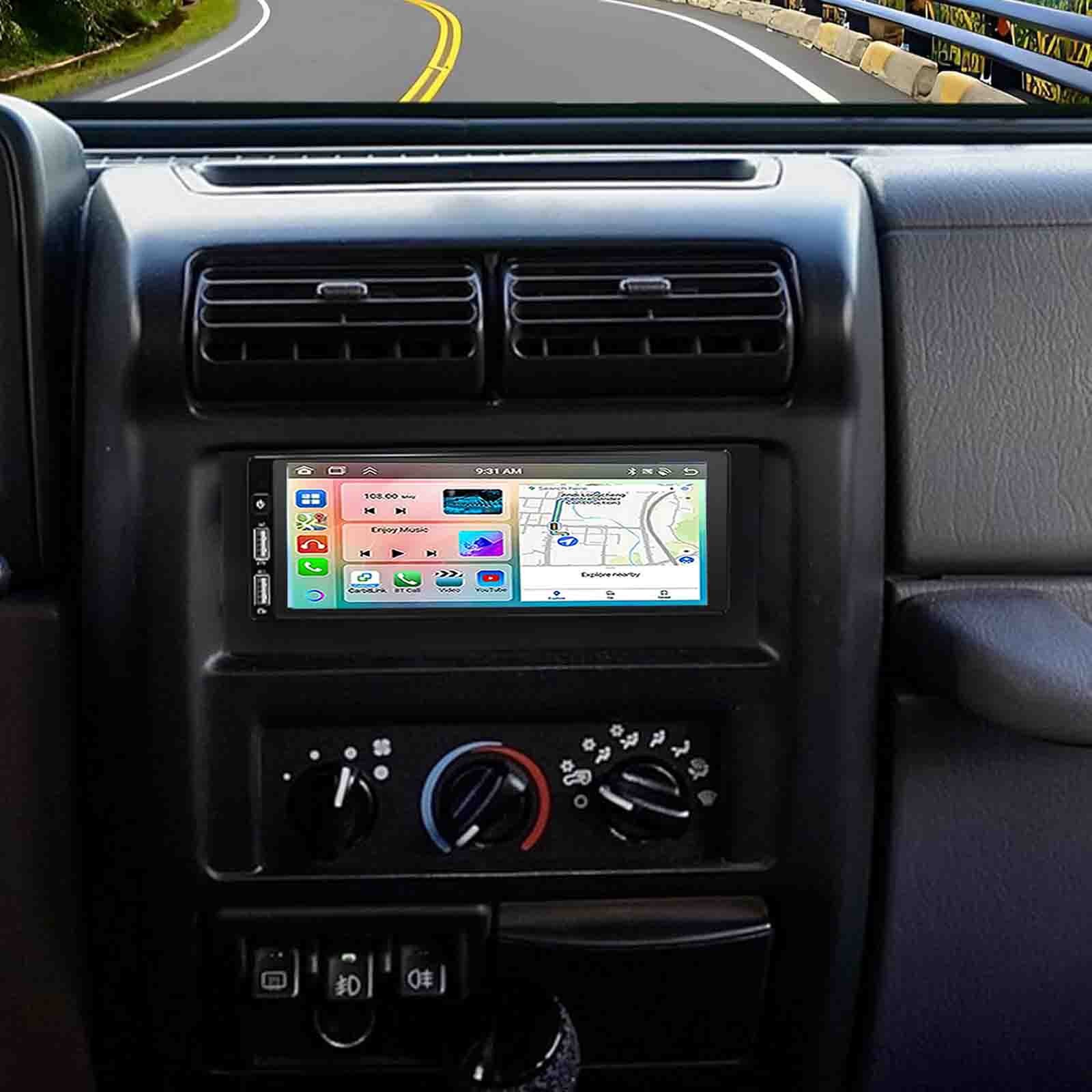 6.86in Car Stereo Radio For 1997-2002 Jeep Wrangler Android13 Carplay WIFI GPS