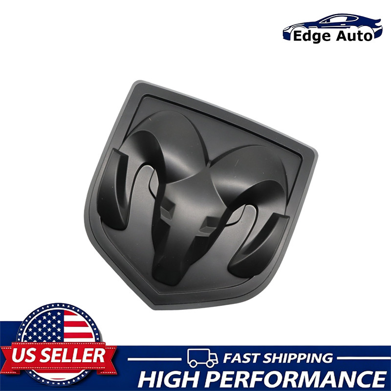 1PC Ram Head Rear Tailgate Trunk Emblem For 09-18 RAM 1500 2500 3500 Matte Black