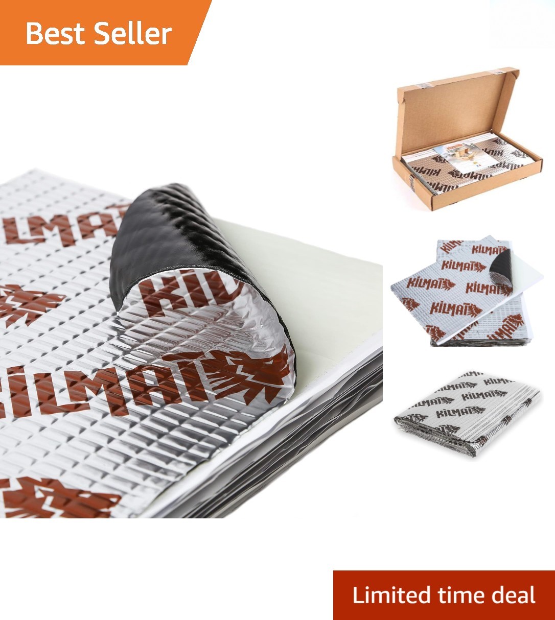 Efficient 80 Mil Car Sound Deadening Mat - 18 Sqft Noise Reduction Solution