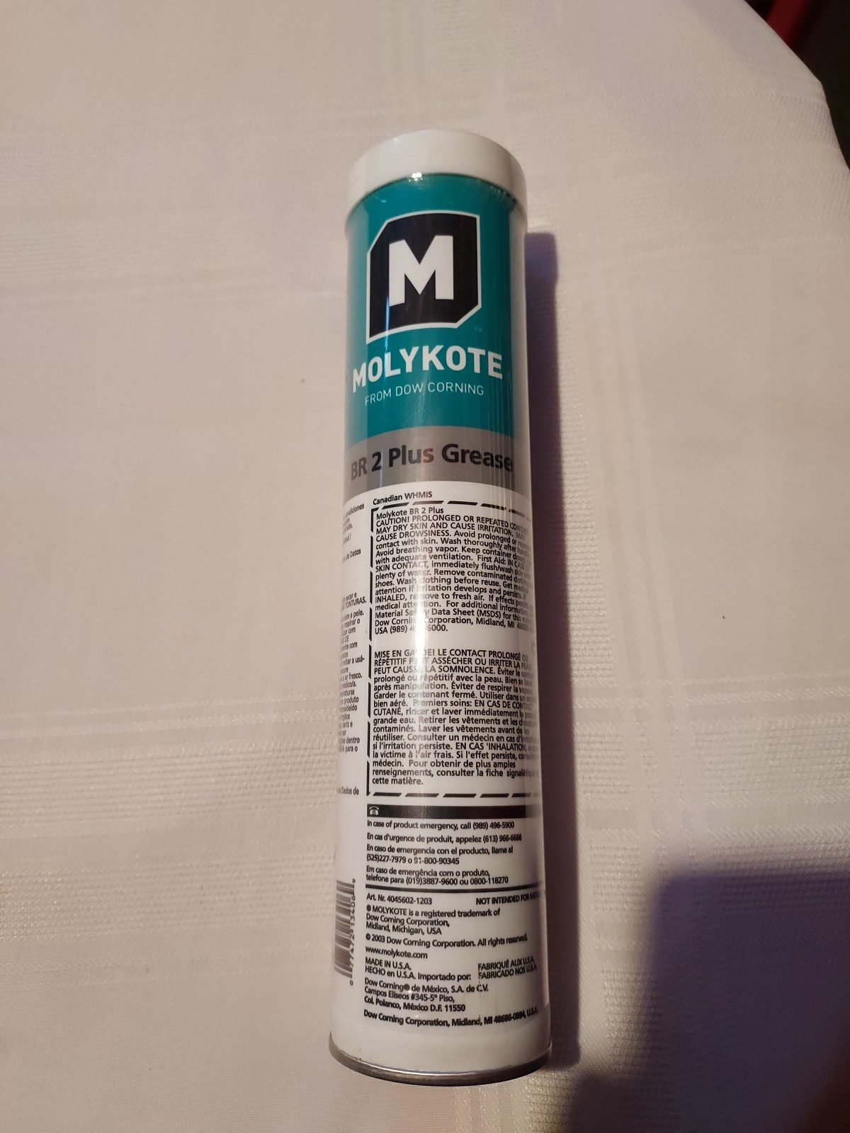 BR2 Plus Grease Molykote From Dow Corning, New Tube, 400g.