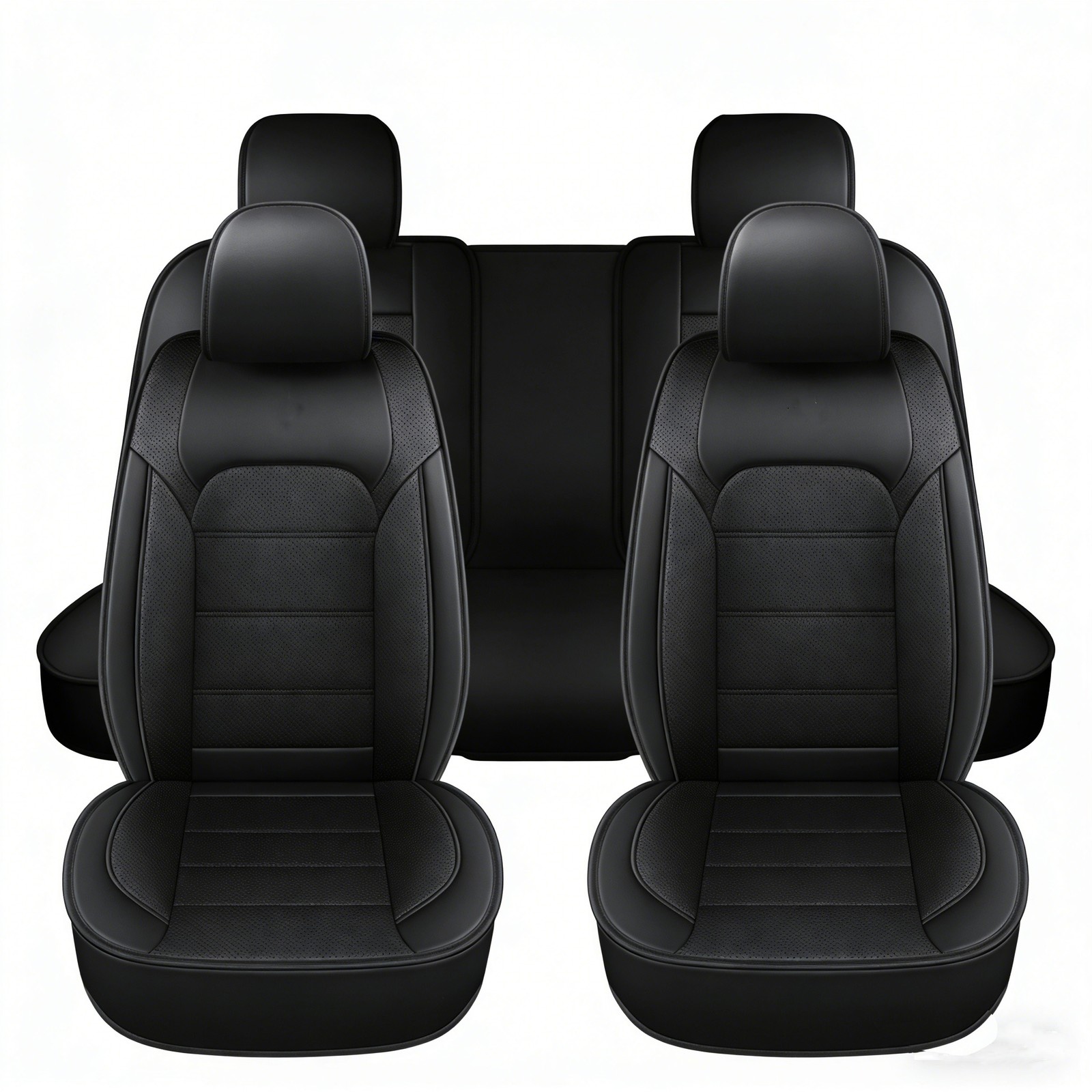 Luxury Leather Seat Covers Full Set for Hyundai Elantra Front Rear Protector