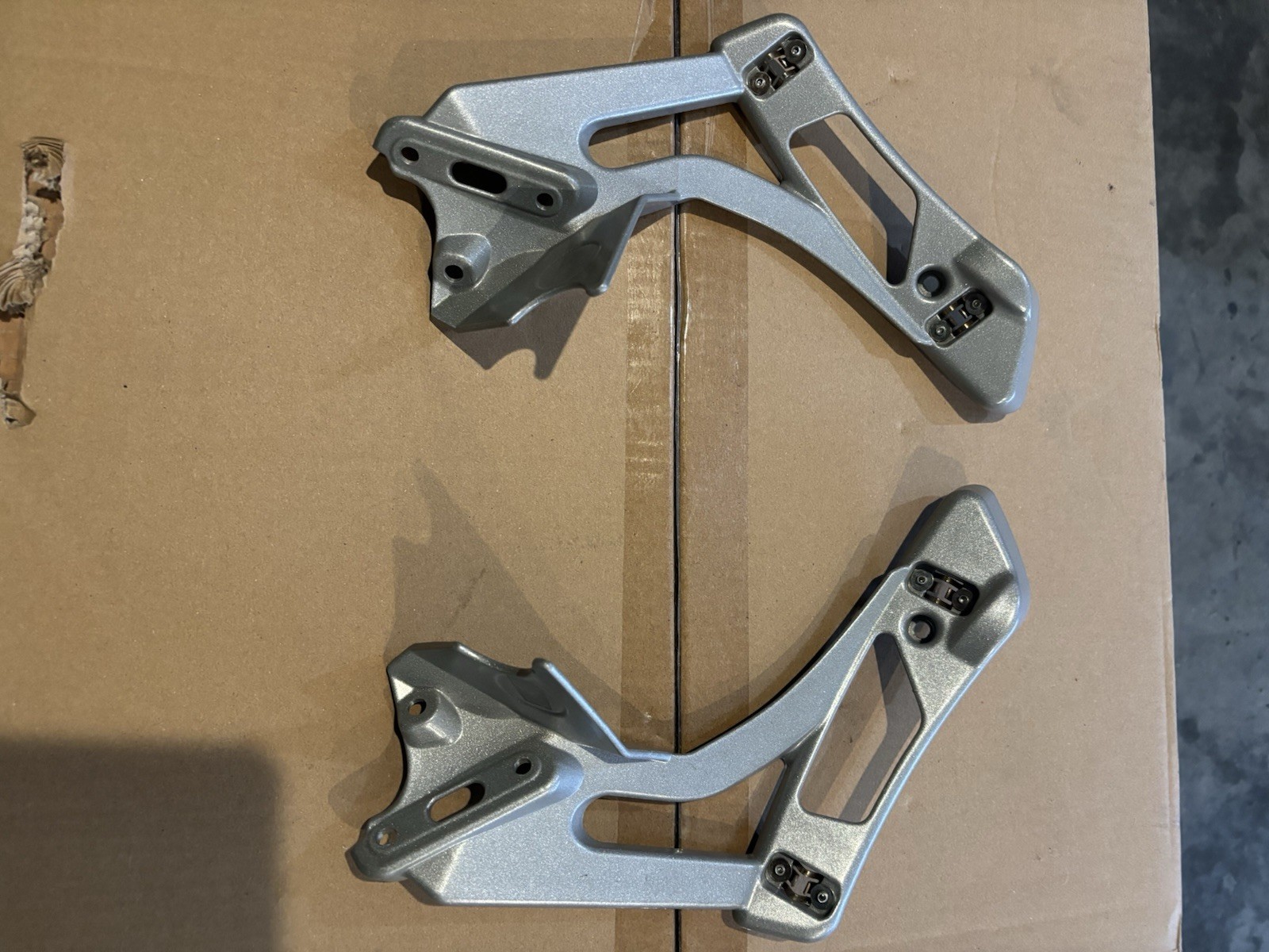 Ducati 999 pair of mirror stay brackets.
