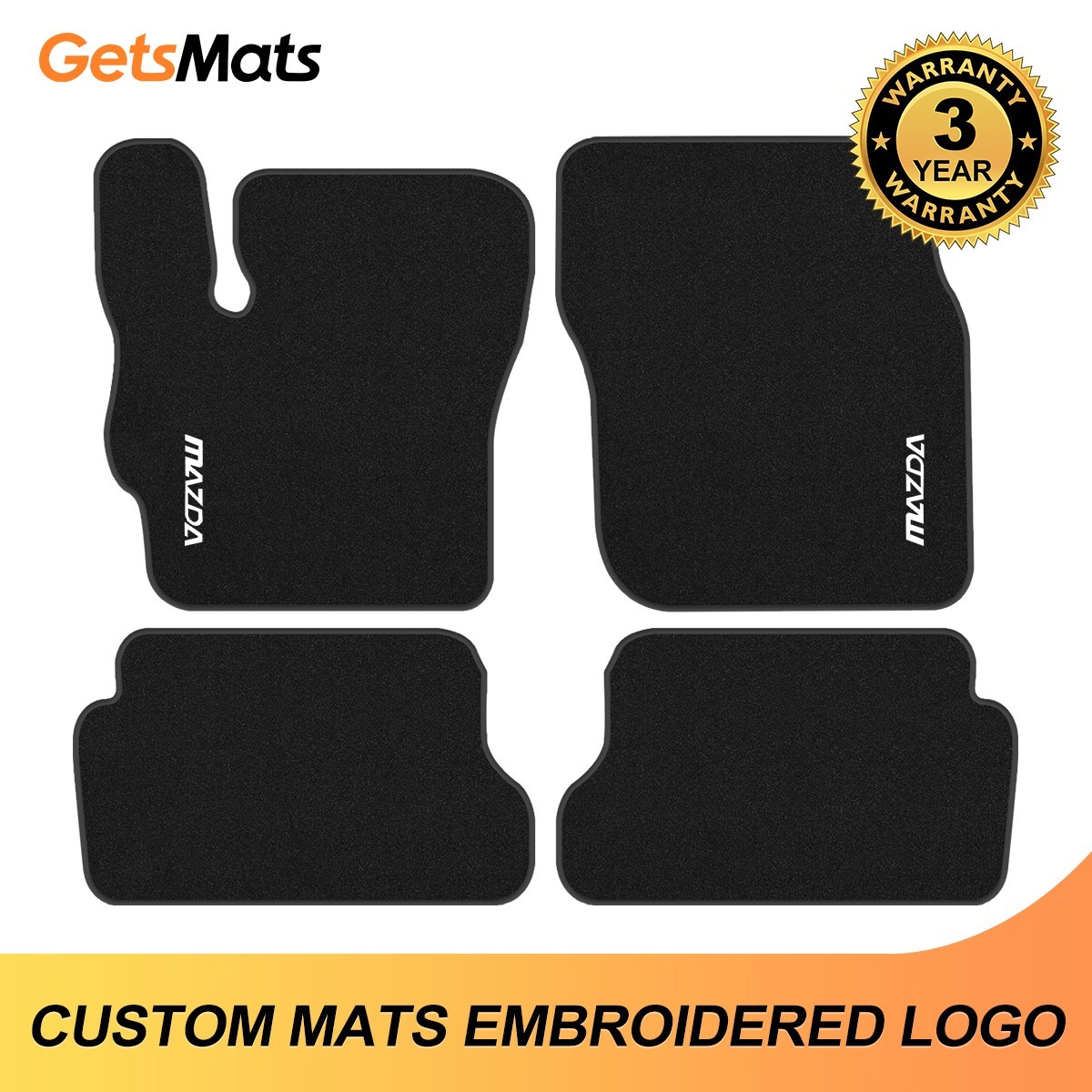 Fit Mazda Mazda3 I BK 2003-2009 Quality Velour Carpet Car Floor Mats Liners