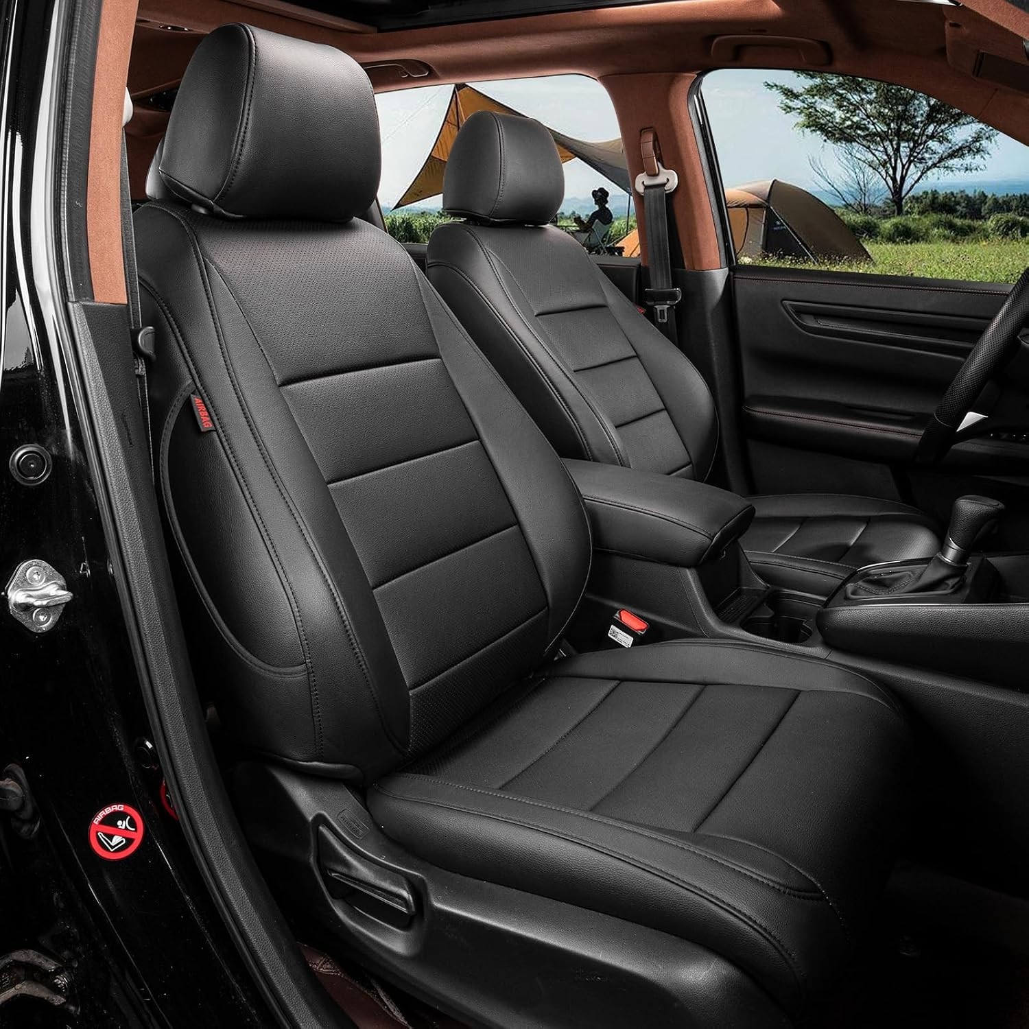 TTX LIGHTING Custom Fit Faux Leather Seat Covers for Honda Accord (2018-2025) 