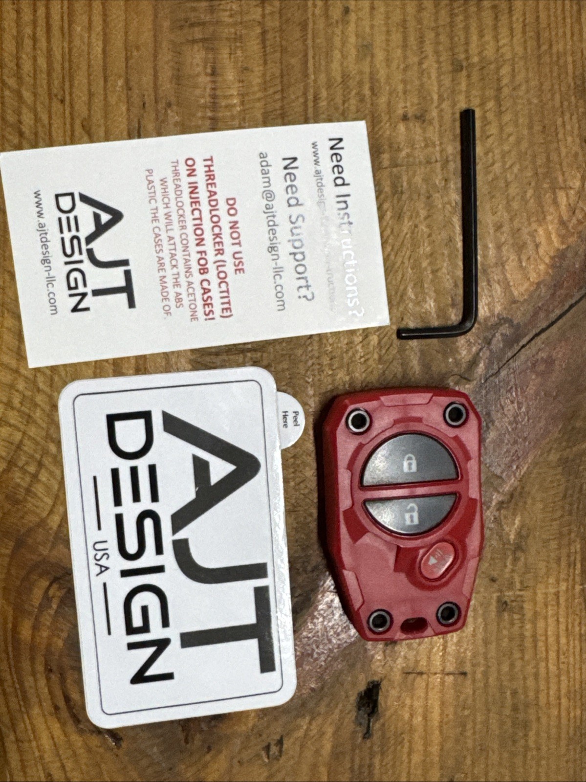 AJT DESIGN Replacement Key Fob Case for Tundra (2007–2017) and Tacoma  Sequoia