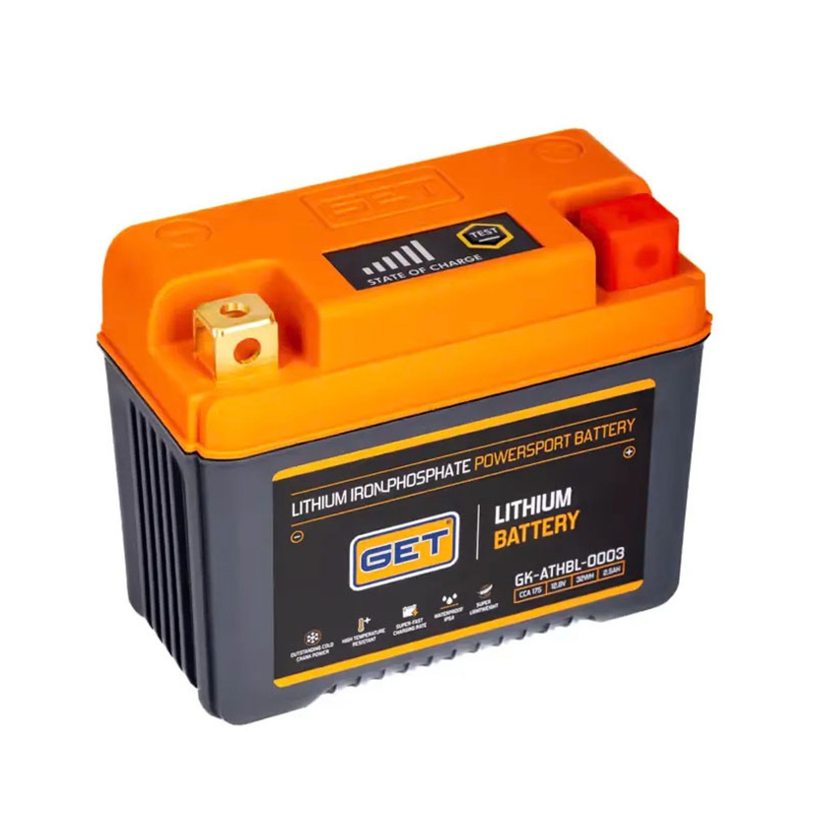 GET Lithium Battery ATH3 2,5 Ah - 175 A CCA For Sherco 125 SE Factory 2T R 18-26