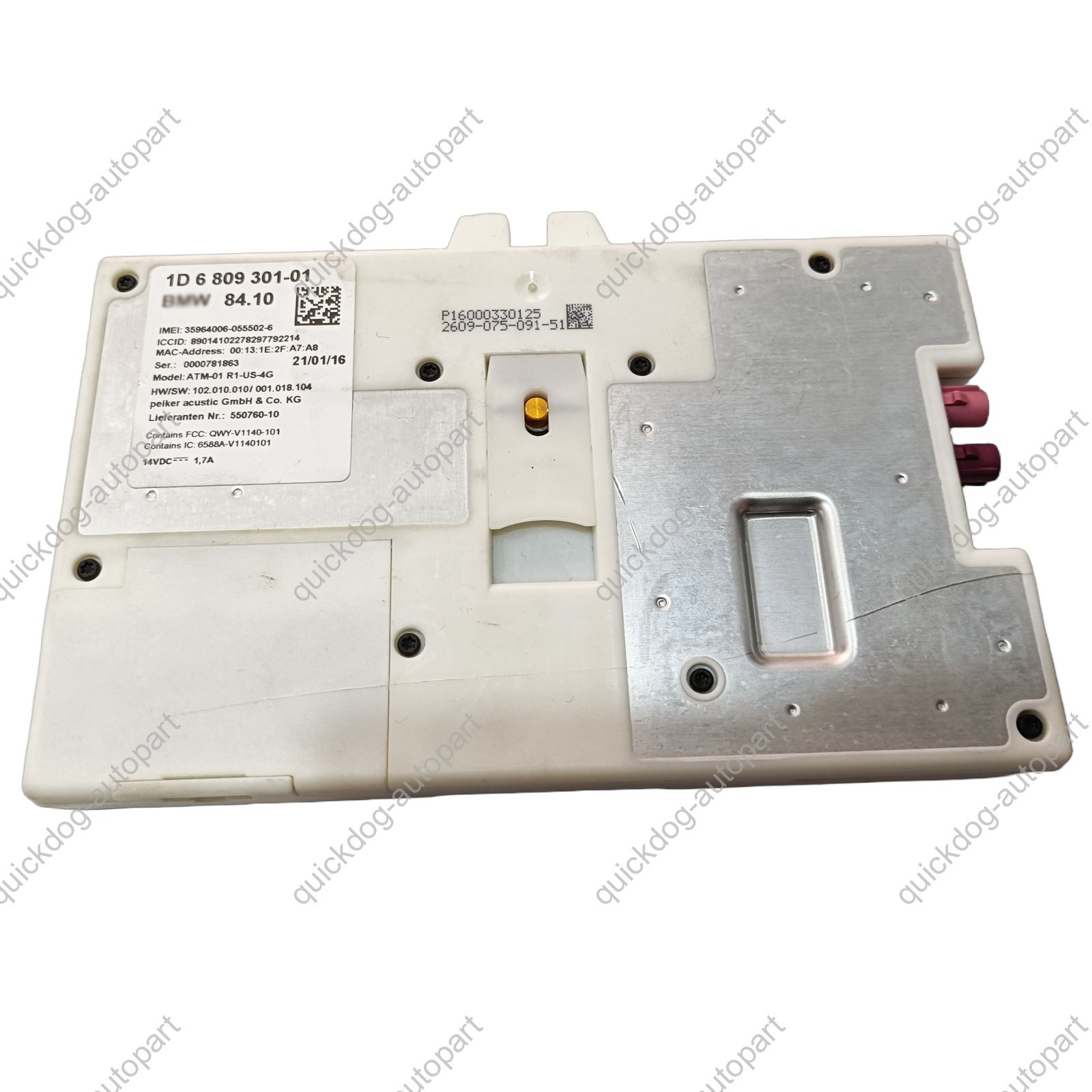For BMW REAR ROOF TELEMATICS COMMUNICATION CONTROL MODULE OEM 84106809301