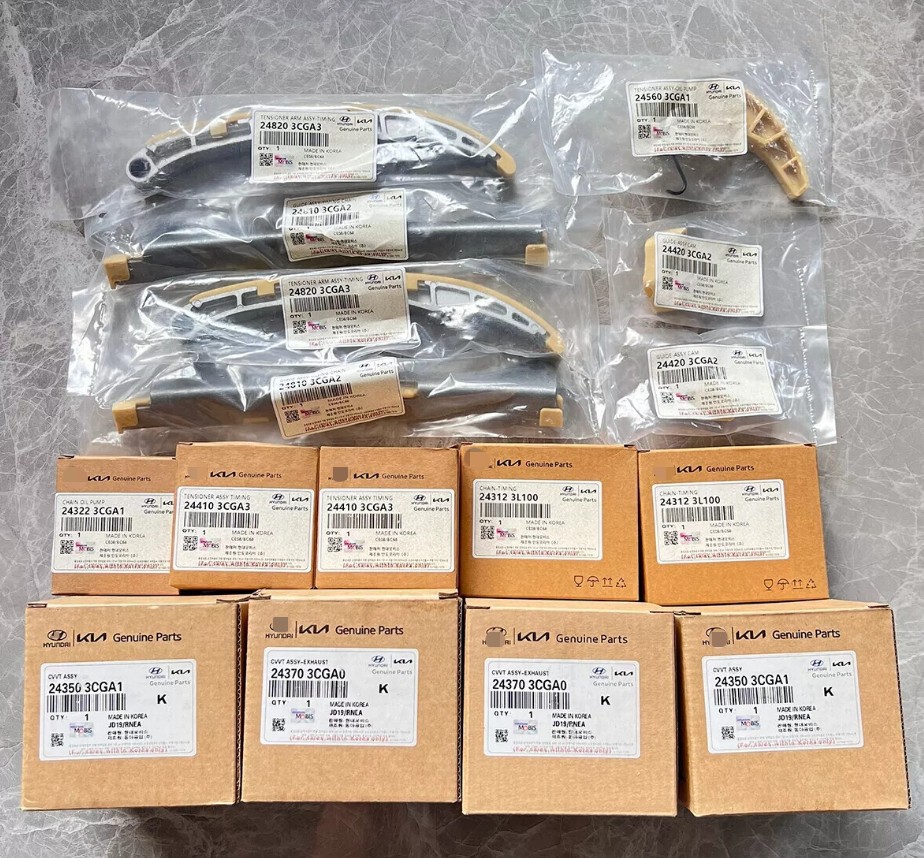 GENUINE OEM Engine Timing Chain Kit For Santa Fe Sorento Azera Genesis 3.3L 3.8L