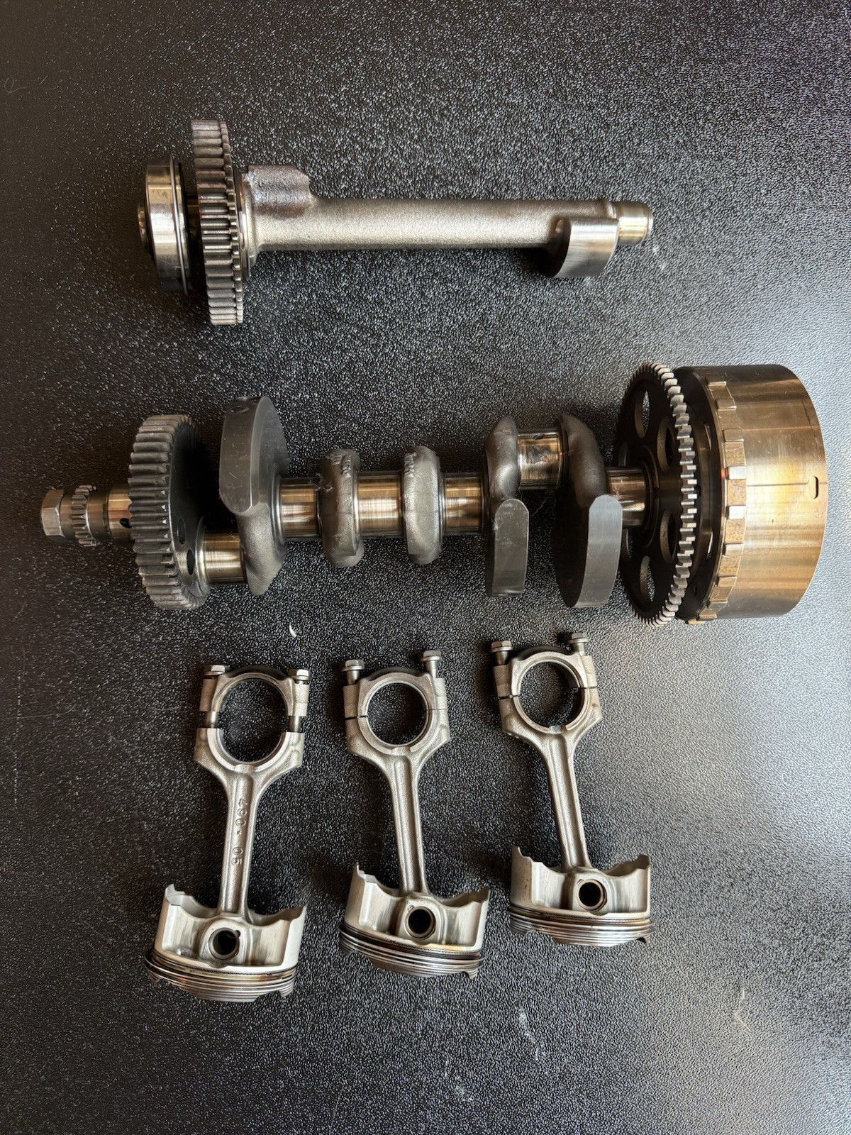 2006-2012 Triumph Daytona 675 Crankshaft Crank Balancer Pistons/Rods 14k NICE