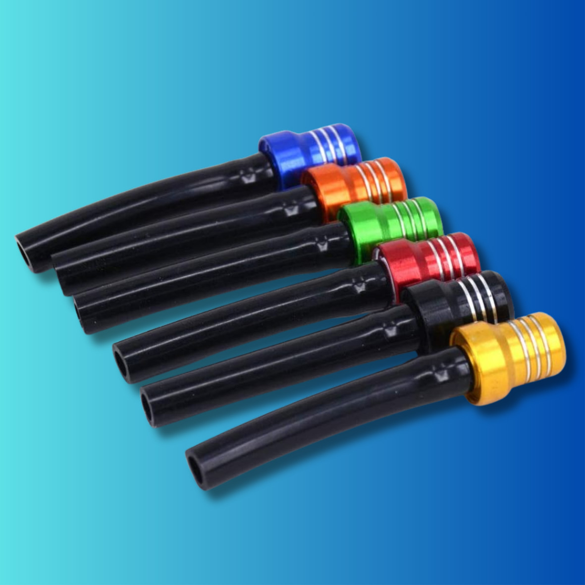 6PC Motorcycle Gas CAP VENT Tank Fuel Air Breather Valve Hose Tube Dirt Bike ATV