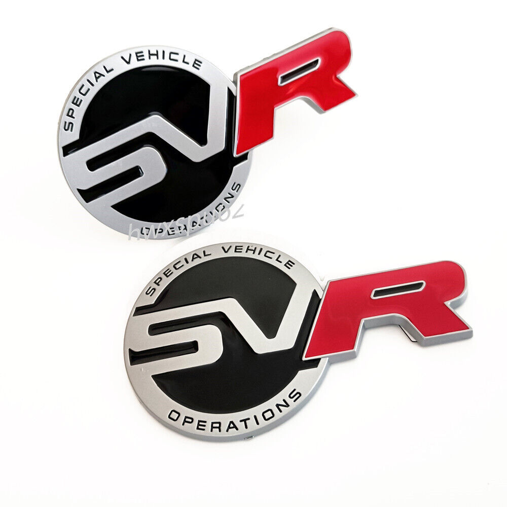 2X Metal SVR Logo Special Vehicle Grille badge Trunk Emblem Sticker 9.8CM for RR