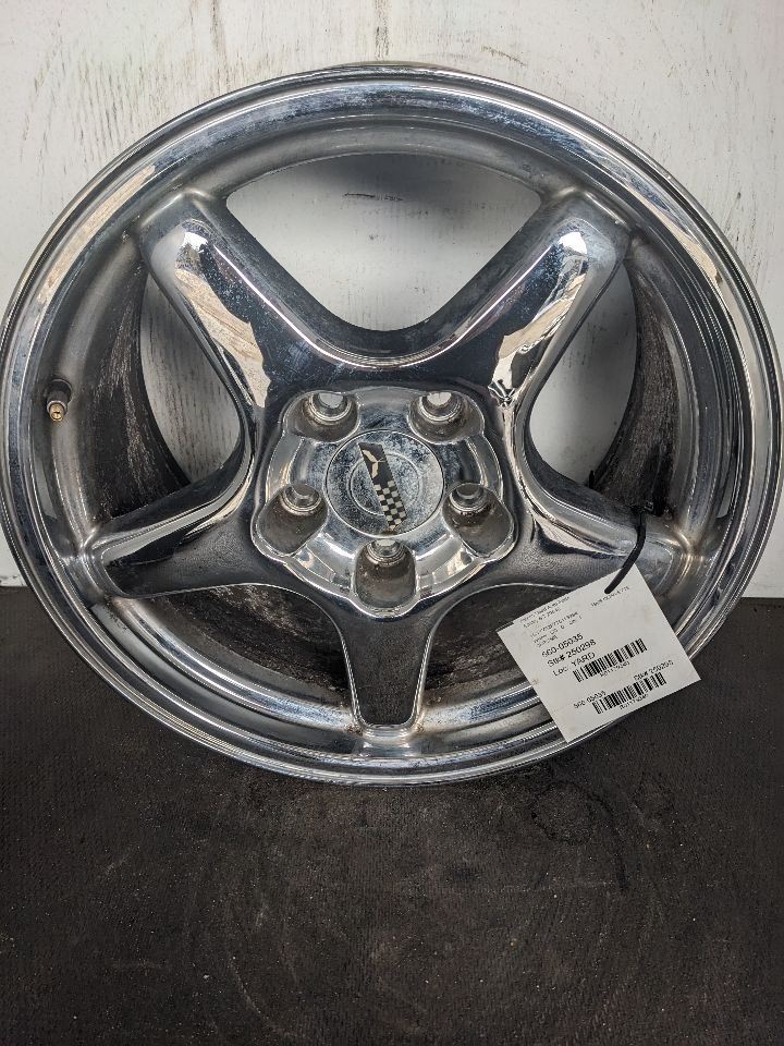 Wheel 17x9-1/2 Rear 5 Spoke Silver Fits 94-96 CORVETTE 1179340
