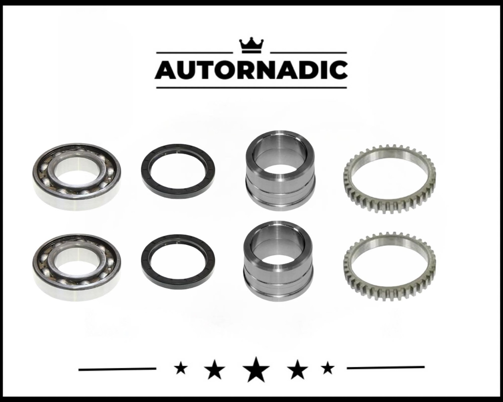 REAR AXLE SHAFT BEARING KIT FOR 1999-2004 SUZUKI VITARA WITH ABS 8PCS