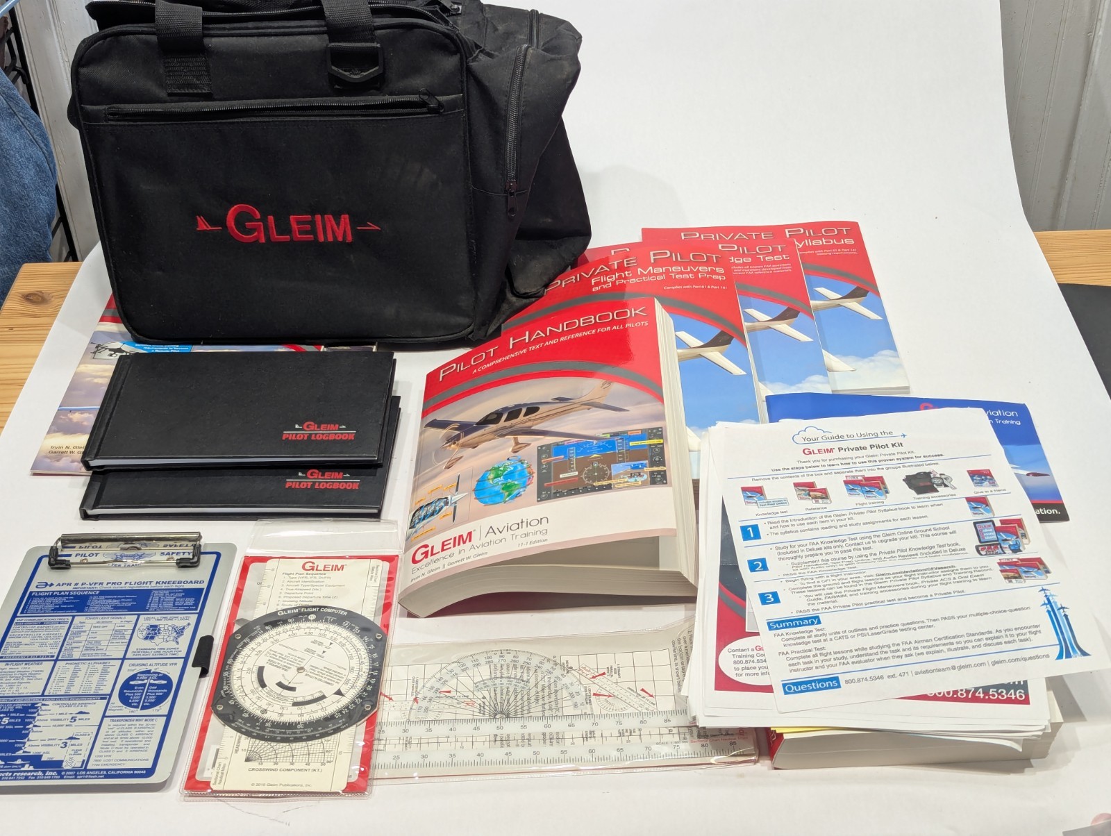 Gleim Aviation Private Pilot Training Kit books and materials 2017 Edition Bag