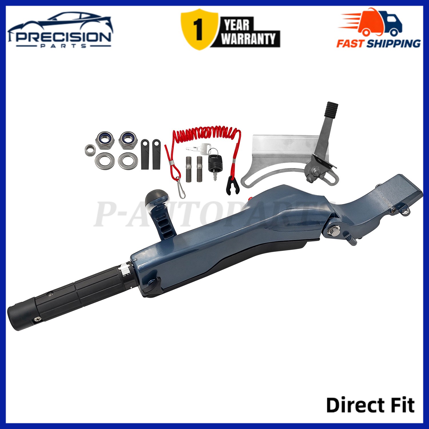 For YAMAHA F40-F75 Tiller Handle & Fitting Kit 6X4-42102-24-00 6X4-42103-5C-00