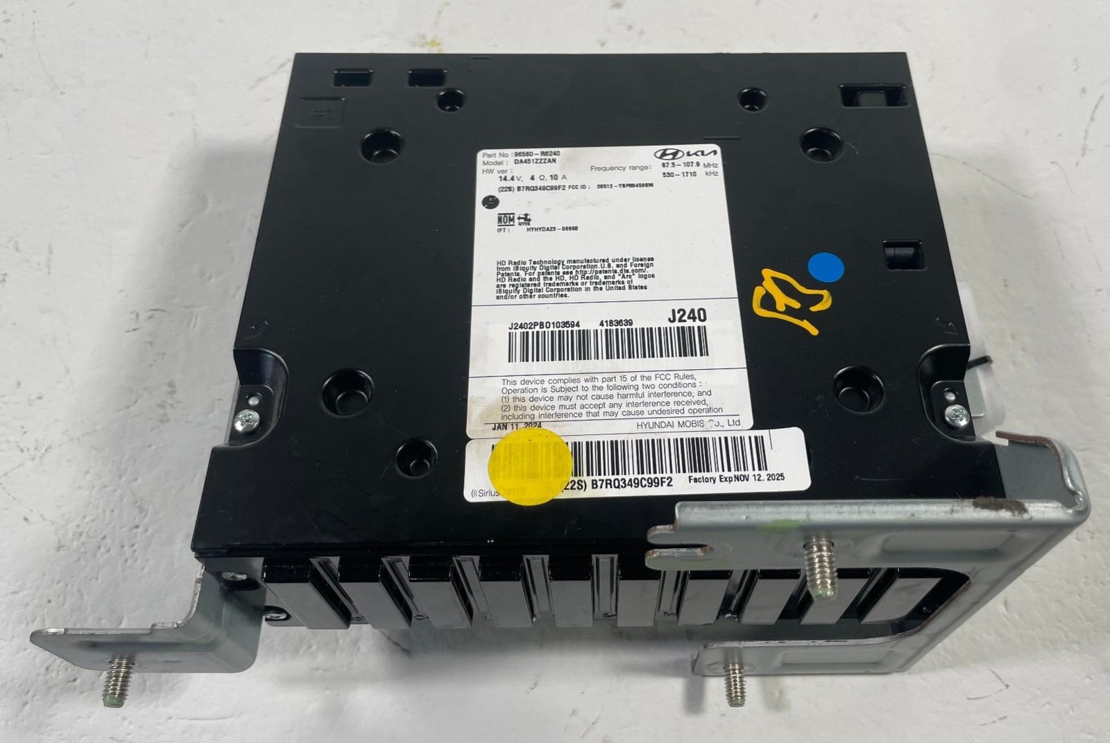 2024-2025 HYUNDAI SANTA FE DASHBOARD RADIO AUDIO CONTROL MODULE UNIT # 113210