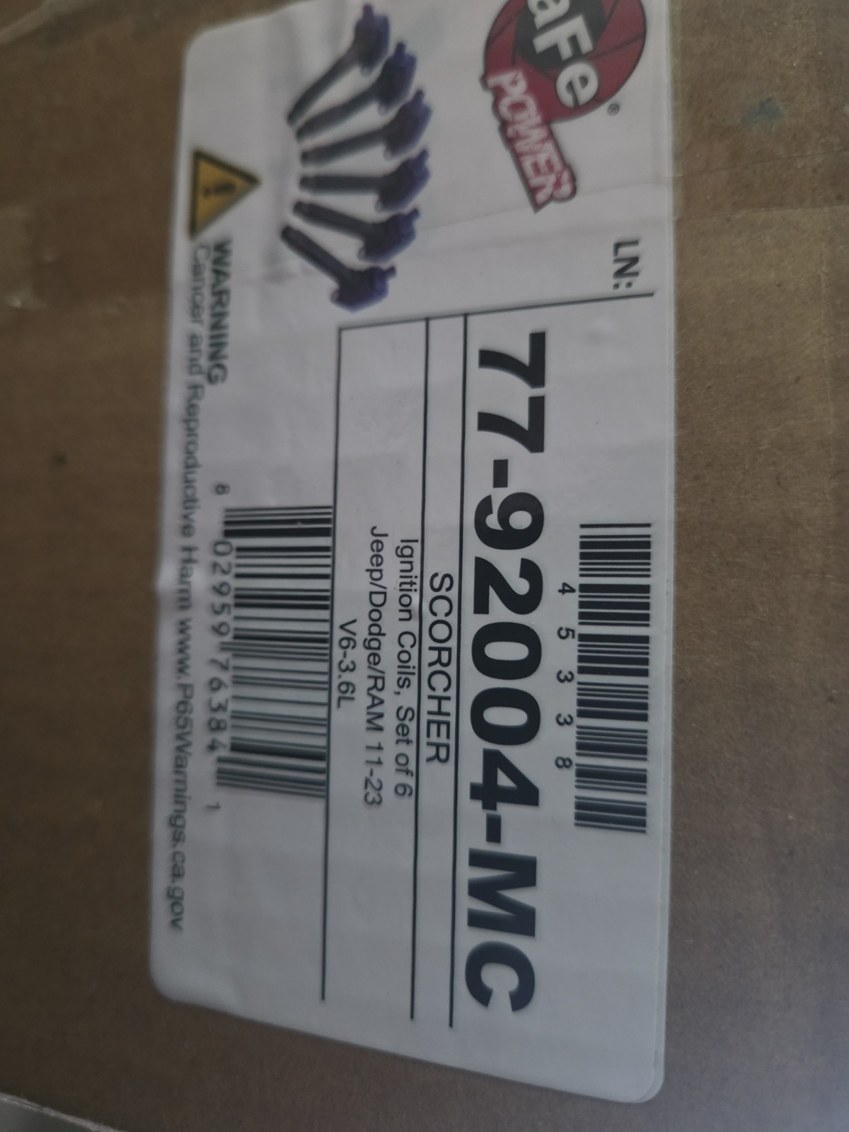 2011-2023 Dodge Jeep RAM 3.6L V6 AFE Scorcher High-Performance Ignition Coil 2011-2023 Dodge Jeep RAM 3.6L V6 AFE Scorcher High-Performance Ignition Coil