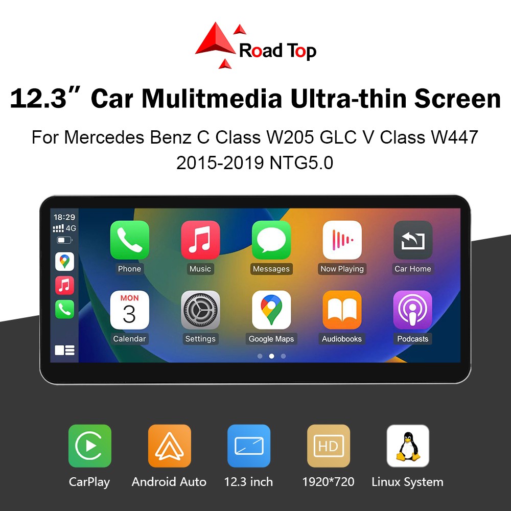 12.3\'\'Stereo Multimedia Touch Screen For Benz C W205 GLC X253 V W447 NTG 5.0 12.3\'\'Stereo Multimedia Touch Screen For Benz C W205 GLC X253 V W447 NTG 5.0