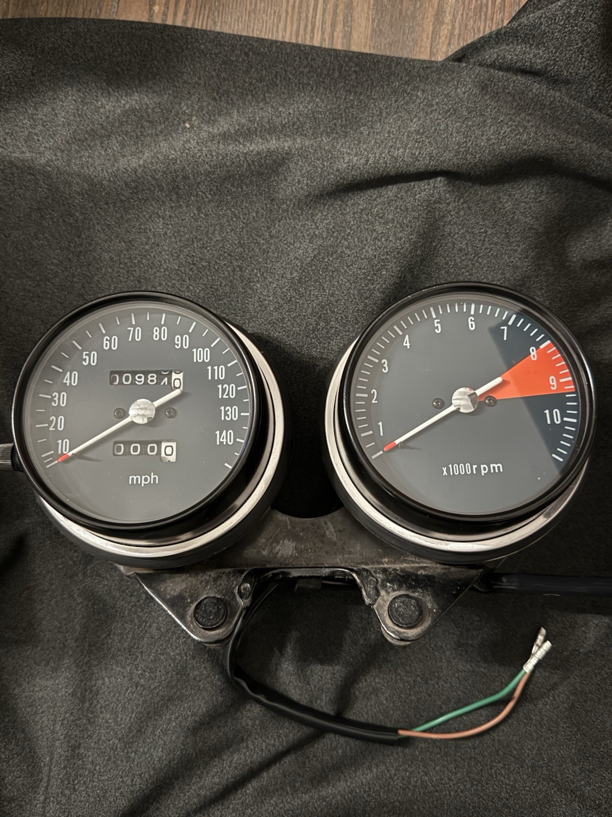 1969–1978 Honda CB750K Four Speedometer & Tachometer Gauge Set – Tested/Working