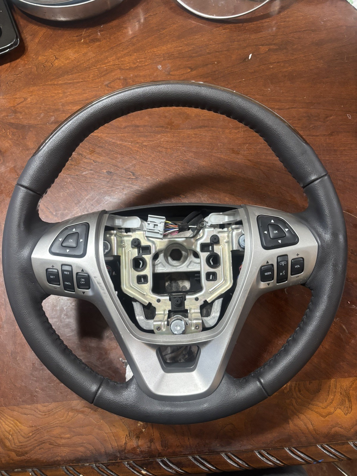 12-19 FORD FLEX LEATHER STEERING WHEEL AUDIO CRUISE CONTROL OEM 12-19 FORD FLEX LEATHER STEERING WHEEL AUDIO CRUISE CONTROL OEM