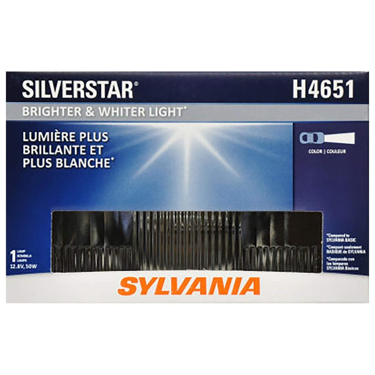 SYLVANIA H4651 SilverStar Halogen Sealed Beam – Headlight Replacement (1 Bulb) SYLVANIA H4651 SilverStar Halogen Sealed Beam – Headlight Replacement (1 Bulb)