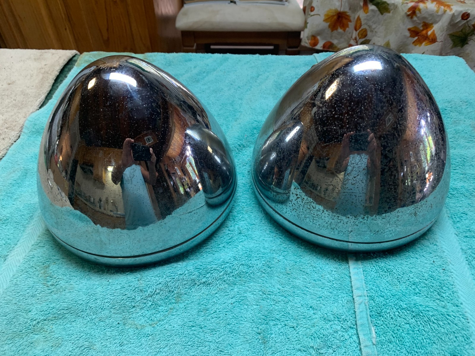 plymouth  1934          PG-PF head light buckets & rims Tilt Ray