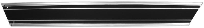 1969-72 Chevy/GMC Pickup Rear Bed Molding Black Long Bed w/ Clips Lower - RH New