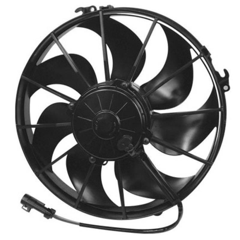 SPAL 1870 CFM Single 12in High Performance Curved Puller Fan Assembly Universal