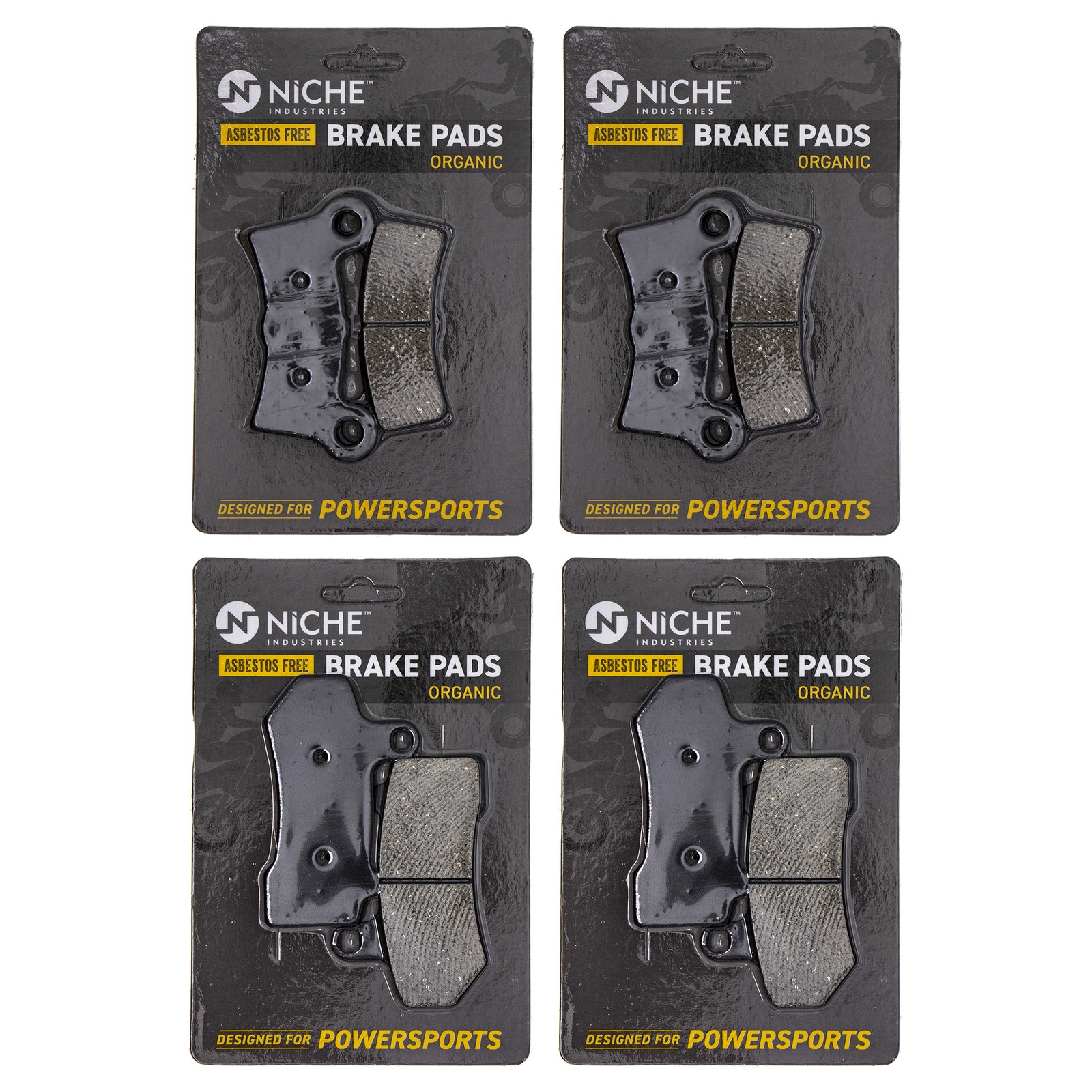 NICHE Brake Pad Set for Harley-Davidson Tri Glide Ultra Classic Street Organic NICHE Brake Pad Set for Harley-Davidson Tri Glide Ultra Classic Street Organic