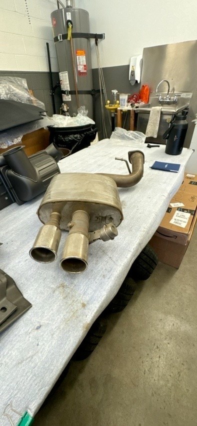 Ferrari 599 gtb fiorano left exhaust muffler