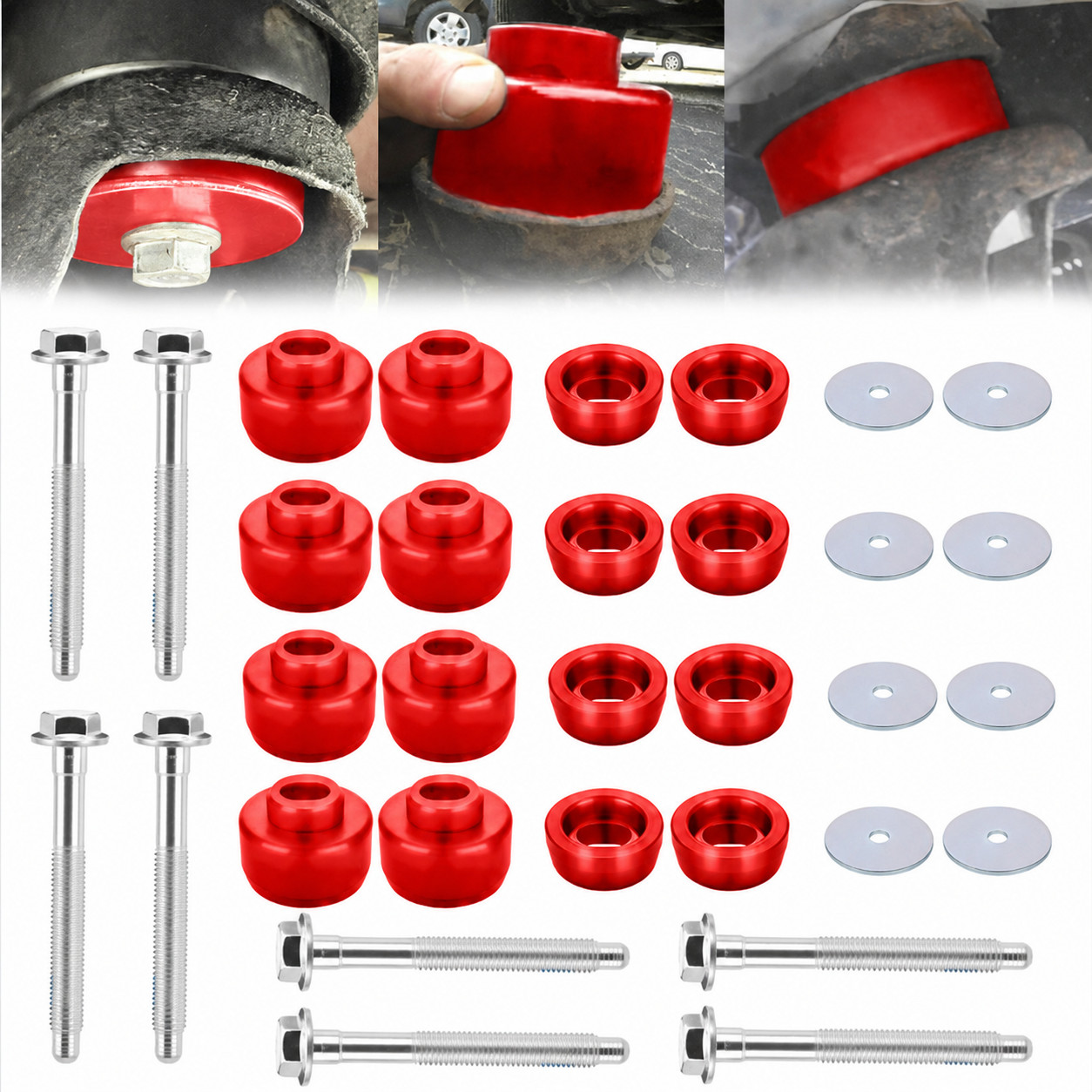 7-141 Body Cab Mount Bushing Kit For 99-14 Chevy Silverado GMC Sierra 1500/2500