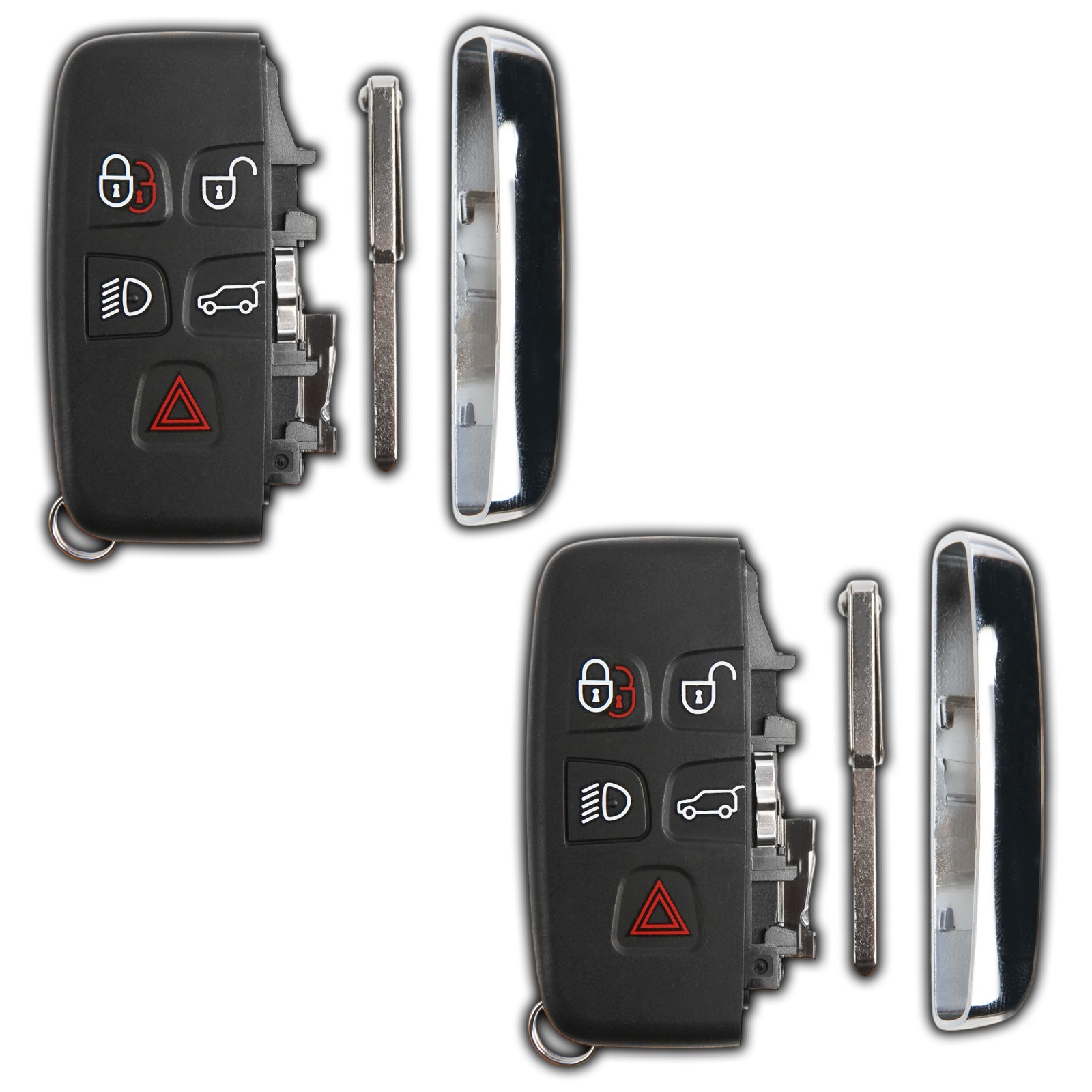 2 Replacement for Land Rover 2012-2016 LR4 2012-2015 LR2 Remote Key Fob Entry