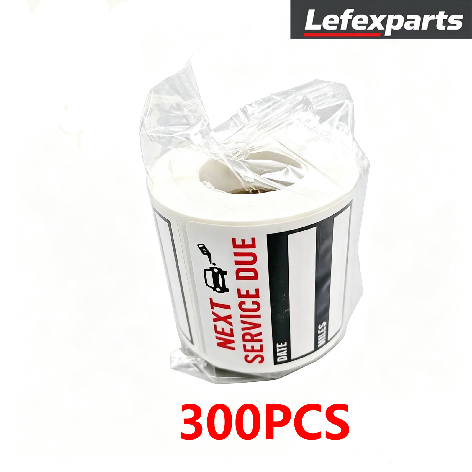 300PCS Car Oil Change Next Service Due Reminder Sticker Written Decals 2\