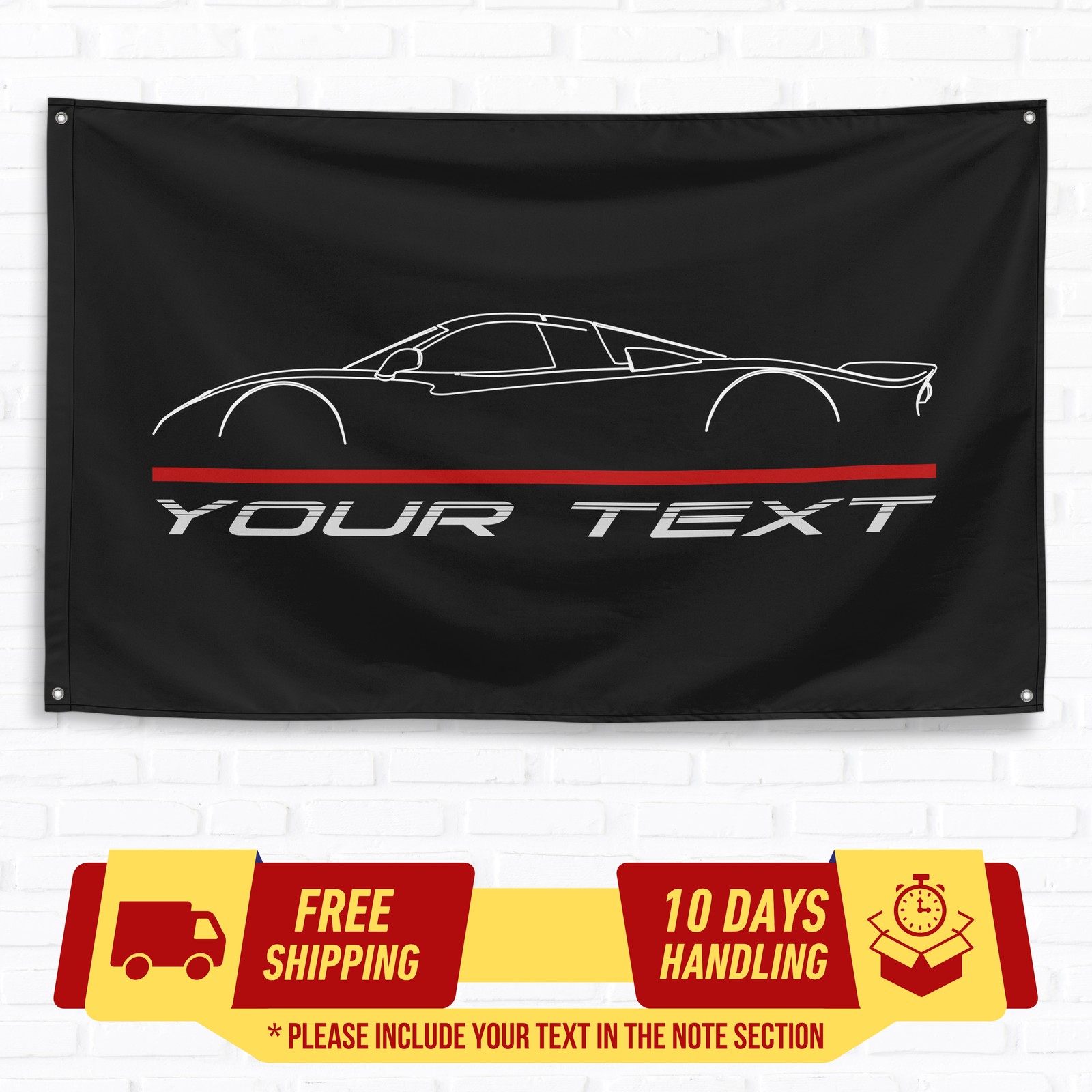 Custom Flag For Nissan R390 GT1 1998 Car Owners 3x5 ft Personalized Banner Gift