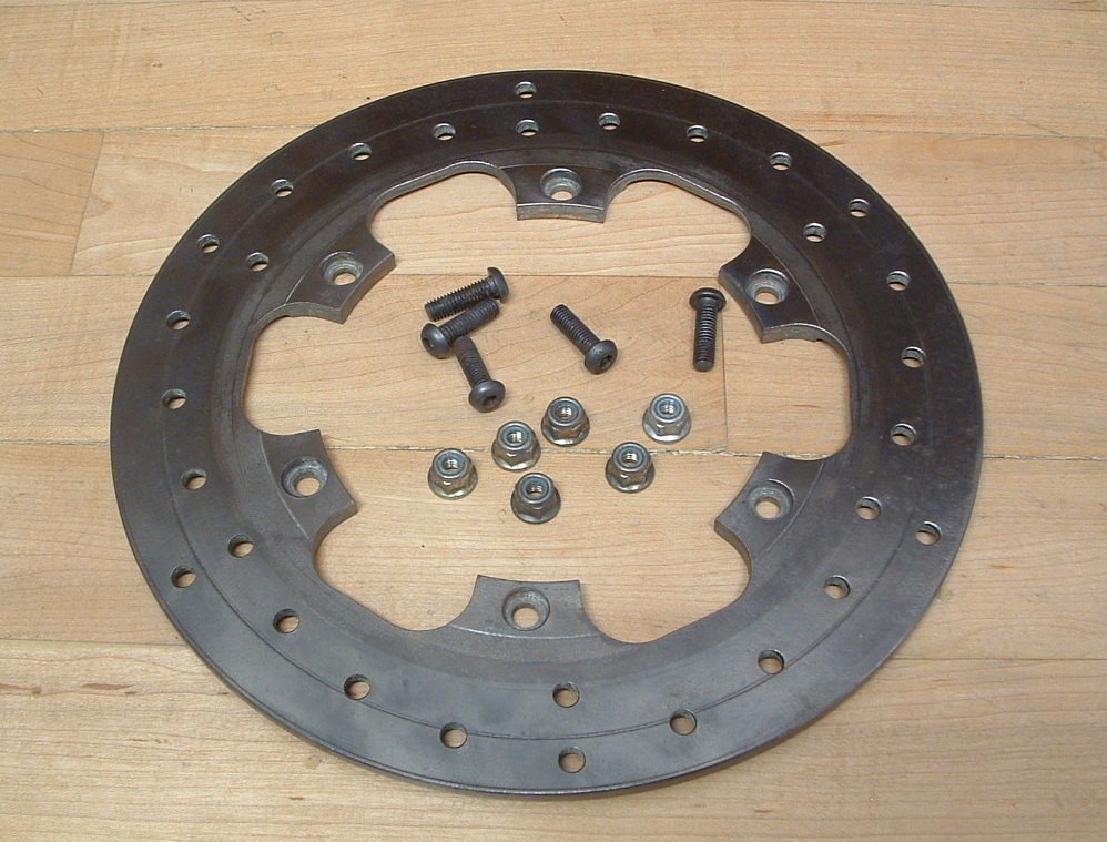 Vintage 87 Husqvarna front wheel brake disc 125 250 400 430 500 Cagiva ? rotor Vintage 87 Husqvarna front wheel brake disc 125 250 400 430 500 Cagiva ? rotor