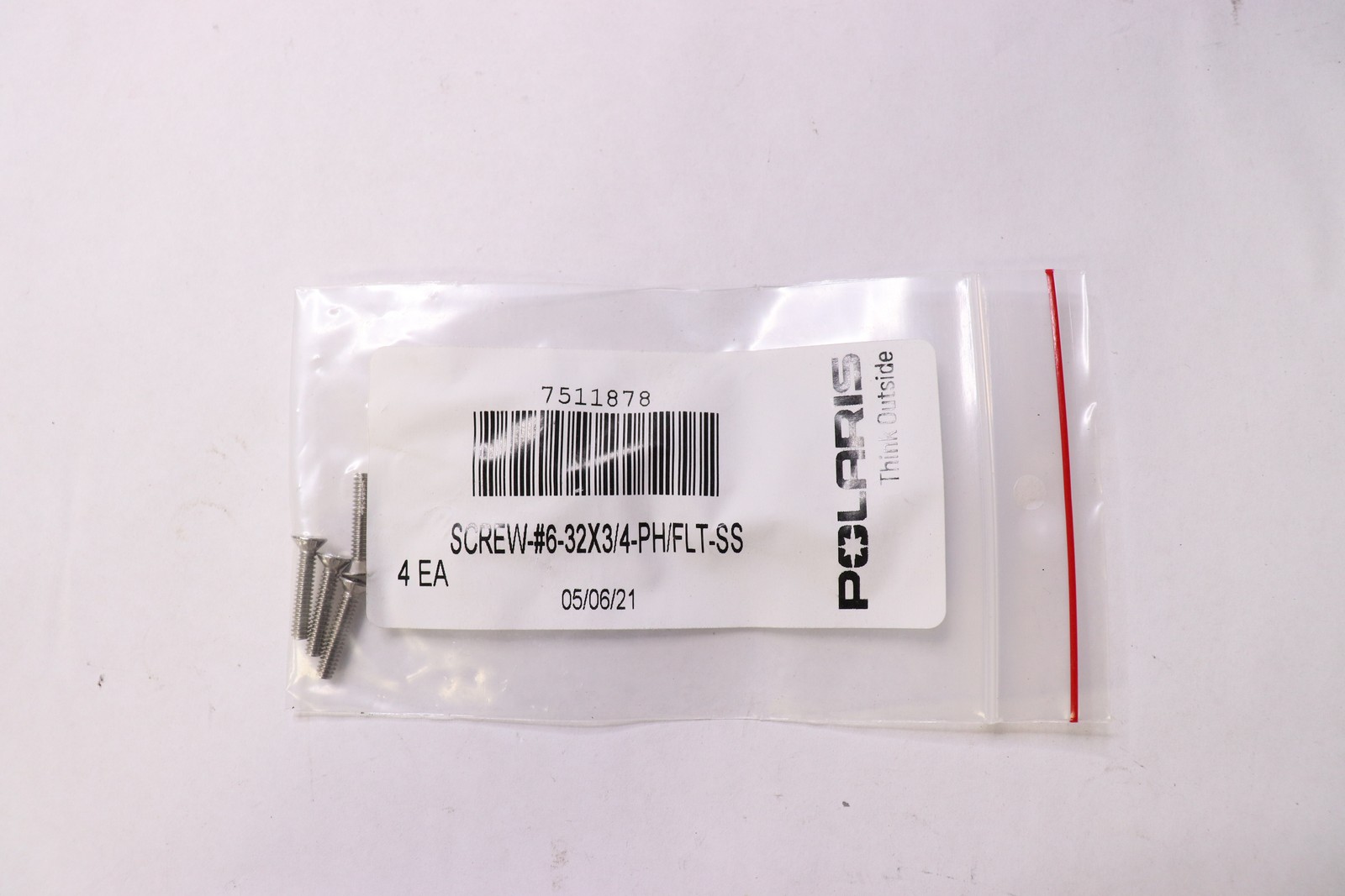 (4-Pk) Polaris Phillips Countersunk Screw # 6-32 x 3/4 7511878 (4-Pk) Polaris Phillips Countersunk Screw # 6-32 x 3/4 7511878