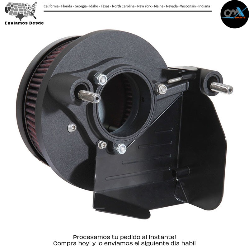 TOMA DE AIRE DE METAL DE CALLE ACABADO NEGRO Harley-Davidson Harley Davidson