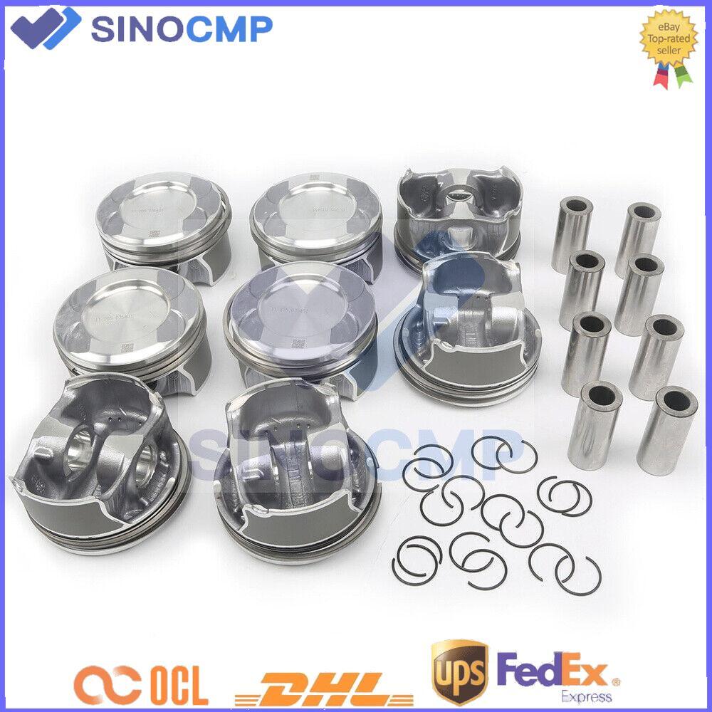 8PCS M278 Pistons Kits Φ92.9/24mm For Benz W166 W221 W222 4.6L 4.7L A2780302317