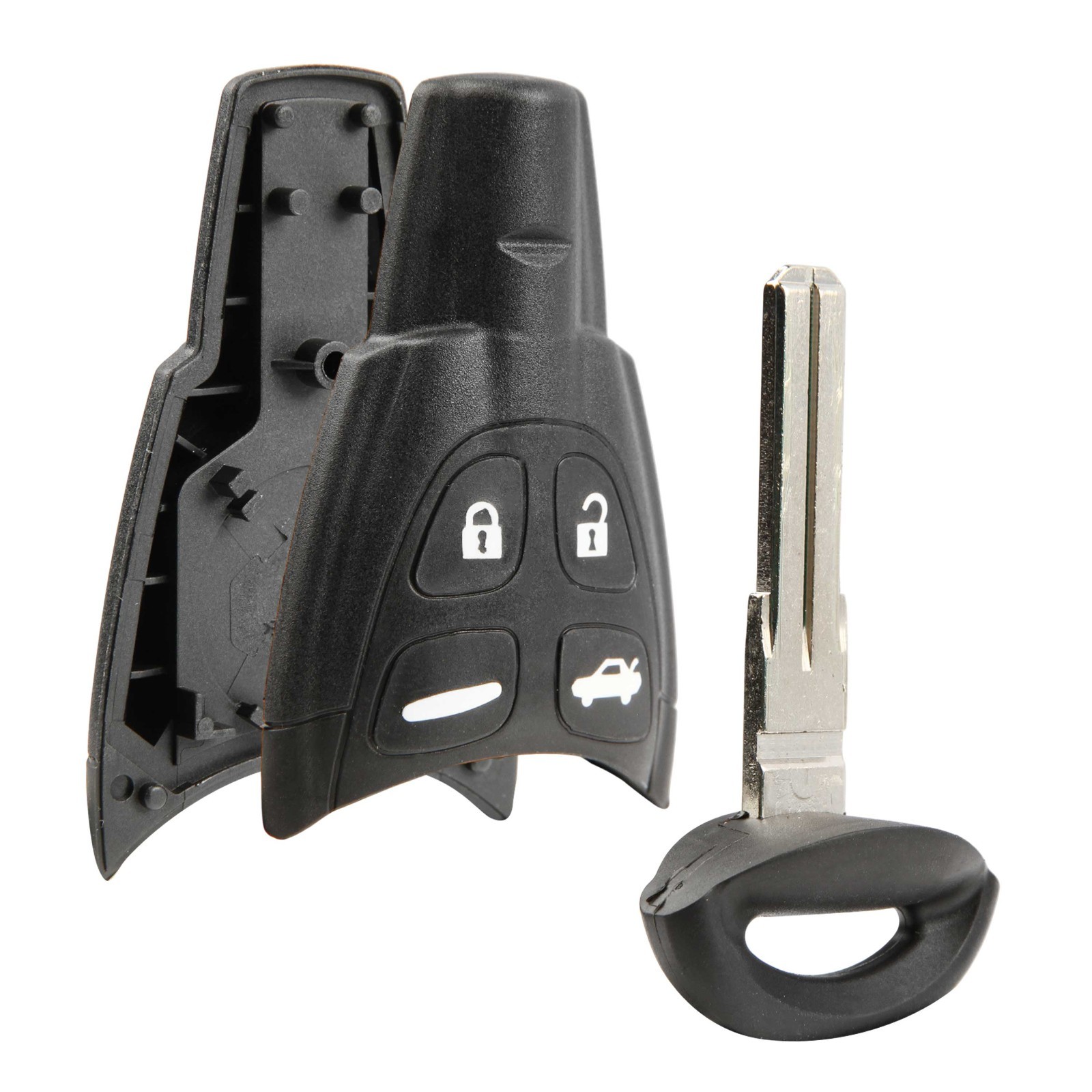 Remote Key Fob Shell Case for 2003-2011 Saab 9-3 9-5 (LTQSAAM433TX)