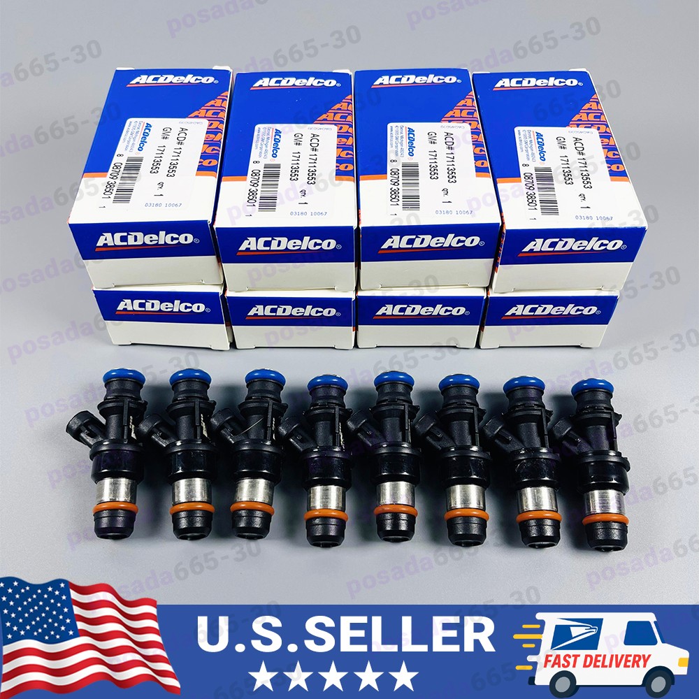 8pcs OEM 4holes Fuel Injectors 17113553 For 99-07 Chevy Silverado 4.8L 5.3L 6.0L 8pcs OEM 4holes Fuel Injectors 17113553 For 99-07 Chevy Silverado 4.8L 5.3L 6.0L